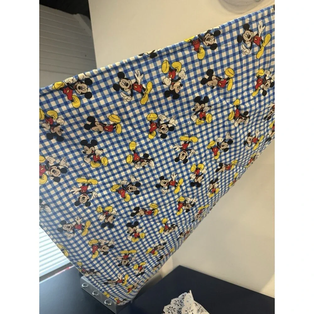 Handmade Baby Crib Quilt, Mickey Mouse Prints, 35